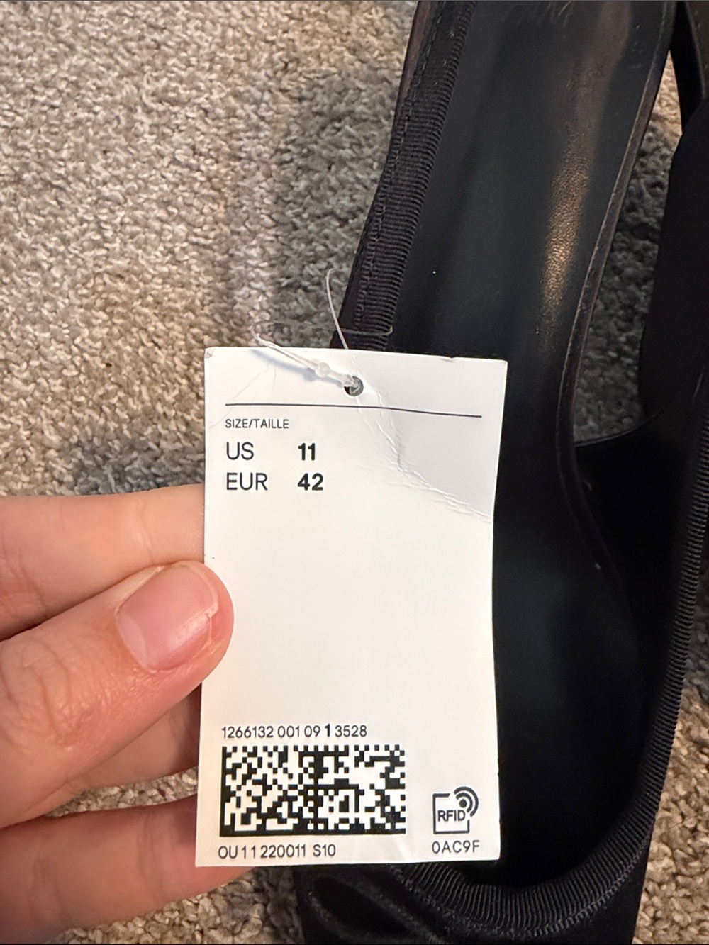 H&M Black Slingback Bow Heeled Pumps - Picture 2 of 6